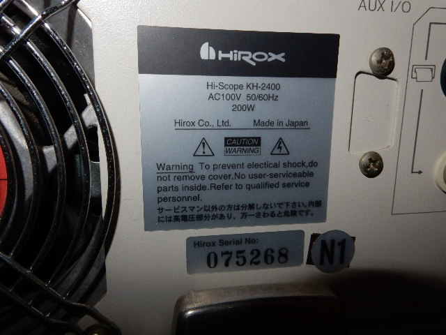 HiROX ビデオマイクロスコープ HI-SCOPE KH-2400DP
