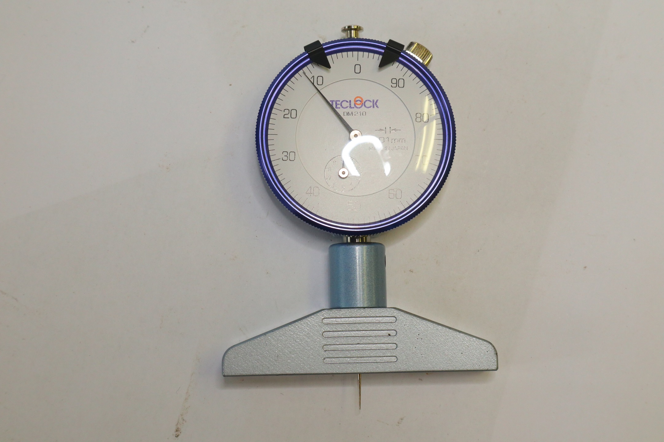 TECLOCK ダイヤルデプスゲージ DM-210　0～10mm　0.01mm
