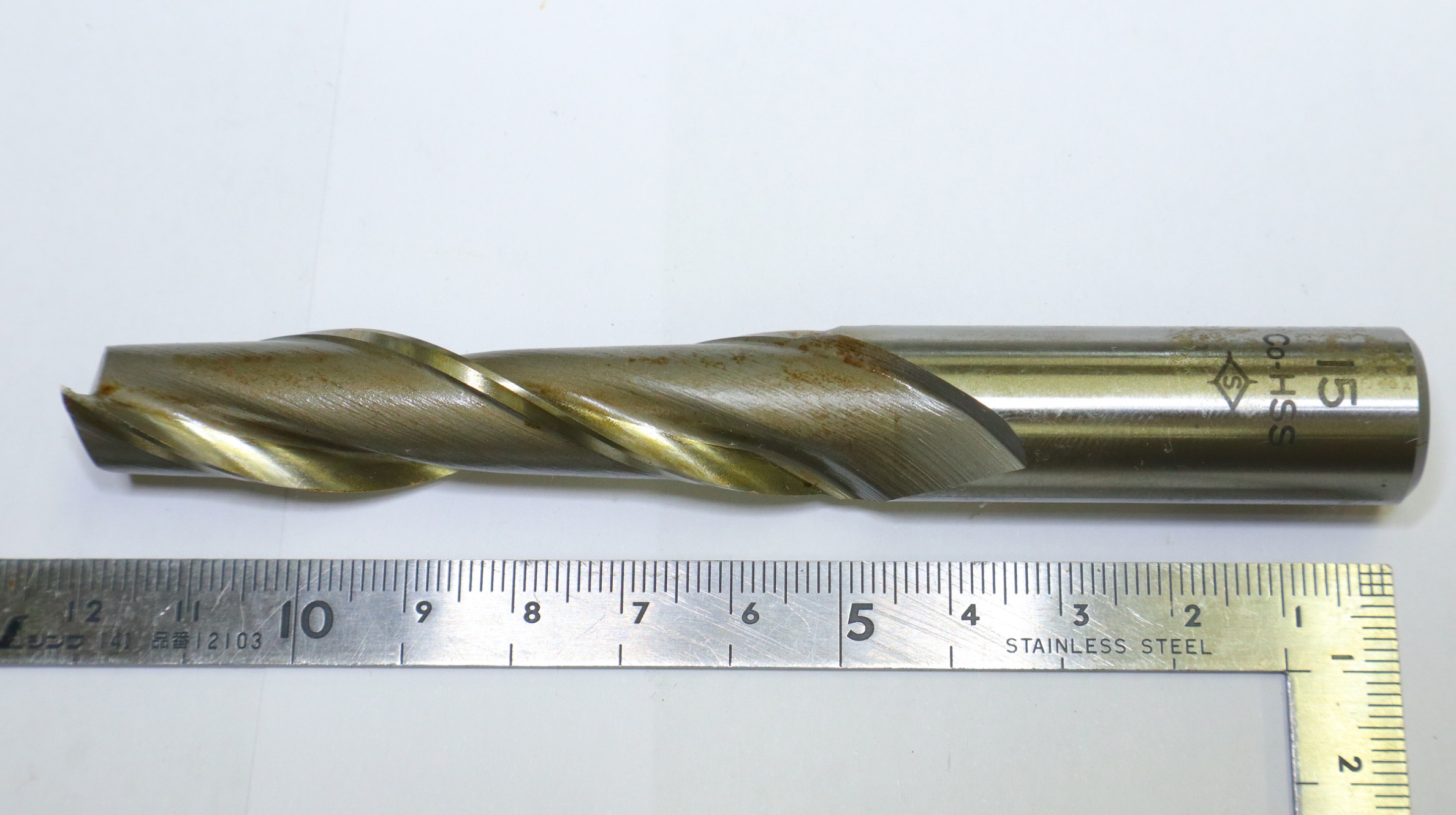 KOBELCO 2枚刃　エンドミル KOBELCO 2枚刃エンドミル　2LS　2枚刃ロング 刃径15mm　未使用 刃径15mm　刃長68mm　シャンク径16mm　全長120mm