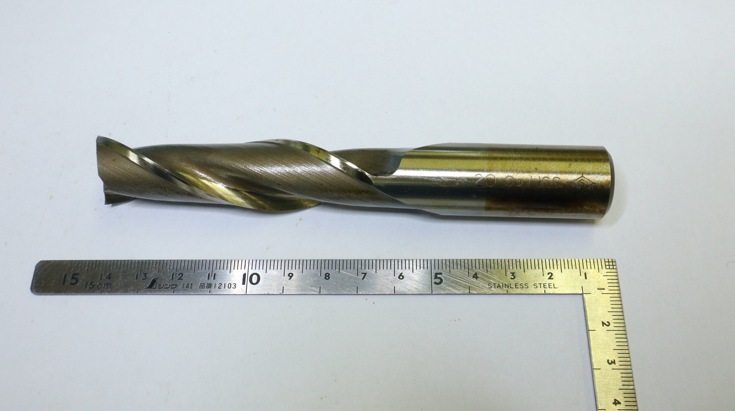 KOBELCO 2枚刃　エンドミル KOBELCO 2枚刃エンドミル　2LS　2枚刃ロング 刃径20mm　未使用 刃径20mm　刃長80mm　シャンク径20mm　全長140mm