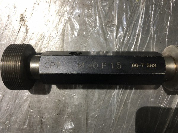 SHS ねじプラグゲージ GPIIM40 P1.5