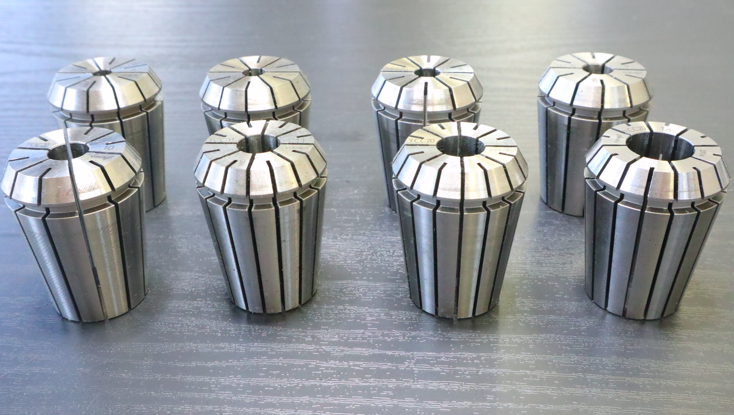 ユキワ精工,YUKIWA, スプリングコレットセット ユキワ精工　スプリングコレット　YCC20  計8個 6×1個　7×1個　8×1個　9×1個　10×1個　11×1個　12×1個　16×1個