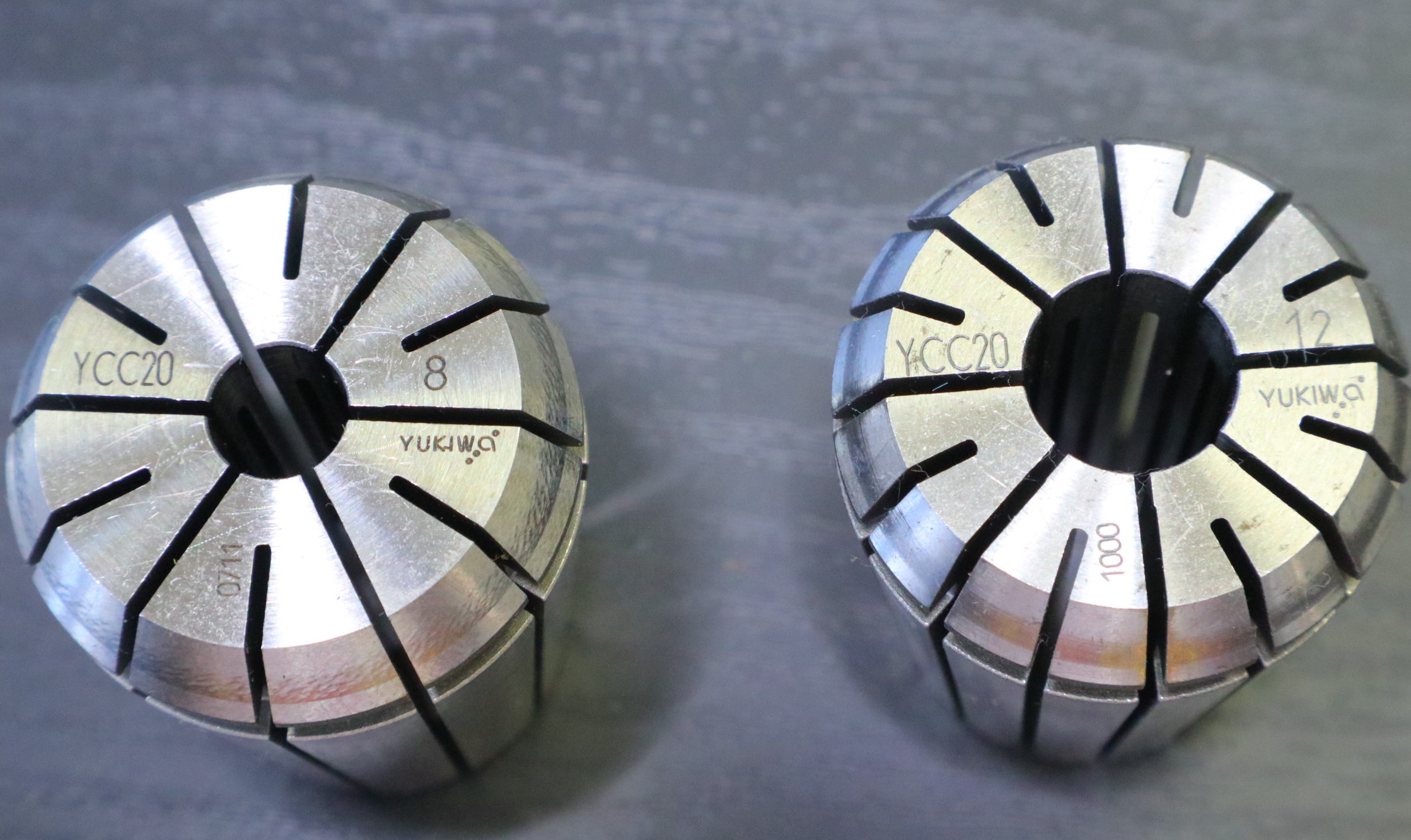 ユキワ精工,YUKIWA, スプリングコレットセット ユキワ精工　スプリングコレット　YCC20  計2個 8×1個 12×1個