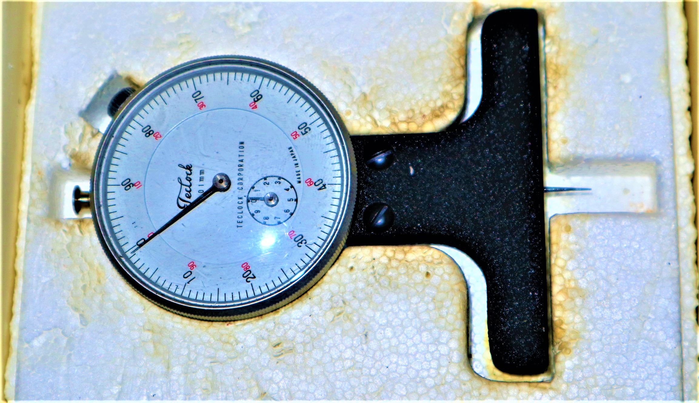 TECLOCK ダイヤルデプスゲージ TECLOCK　ダイヤルデプスゲージ　DM-204　0～10mm　0.01mm
