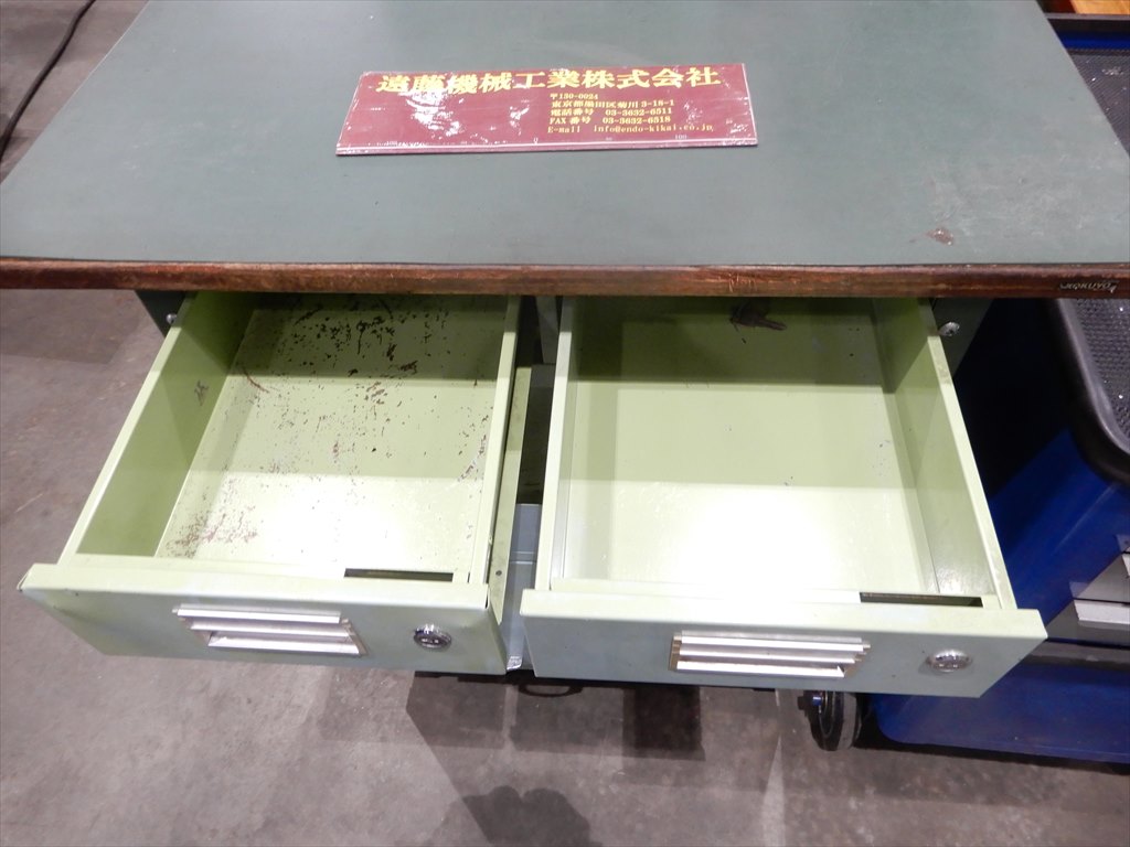  ツールワゴン 750×500×900mm　タイヤ付　鍵なし