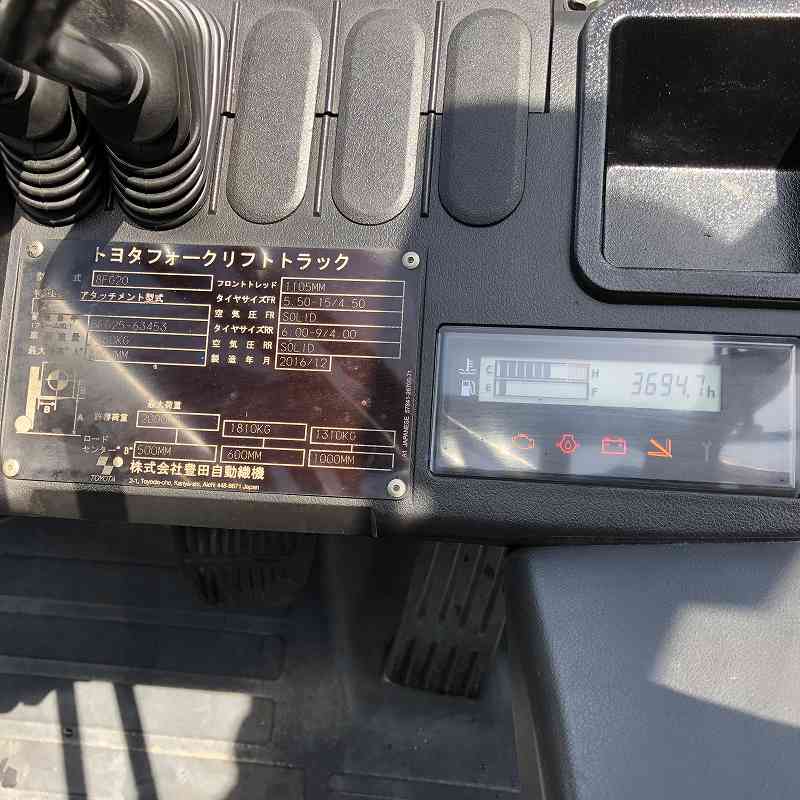 トヨタ 2Tフォークリフト 8FG20