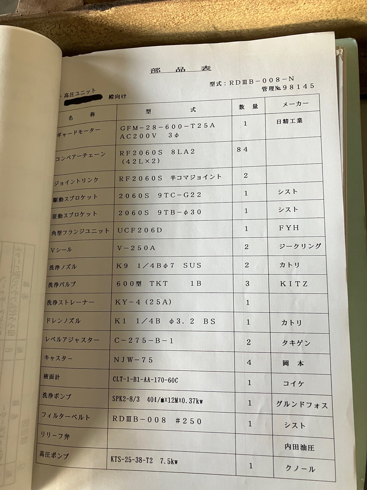 クノール 高圧クーラント KTS-25-38-T2　7.5KW