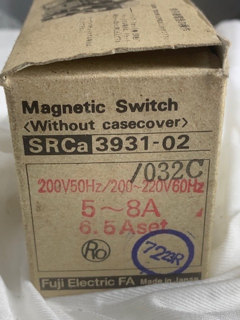 富士電機 マグネットスイッチ SRCa3931-02　5～8A