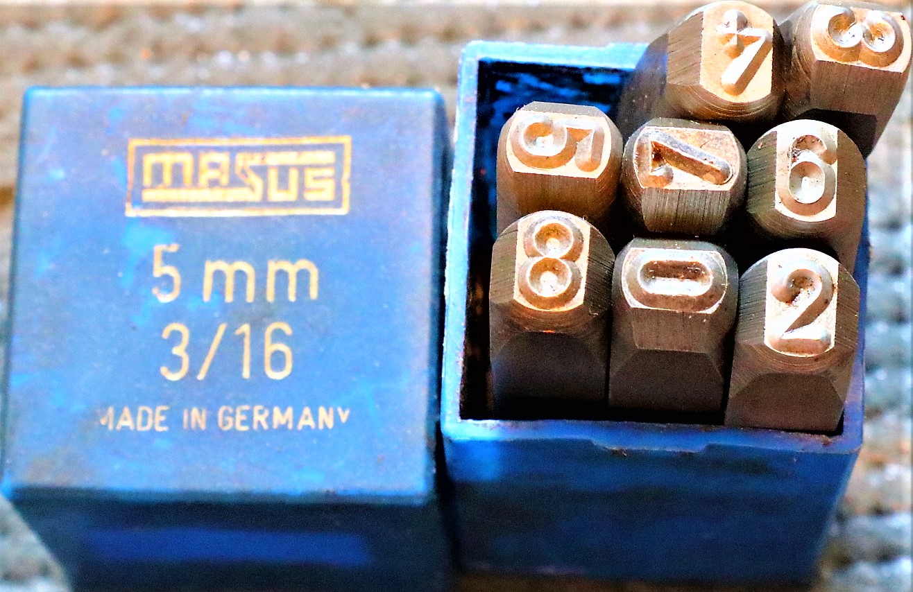 MASUS 刻印セット 5mm　0　2-8