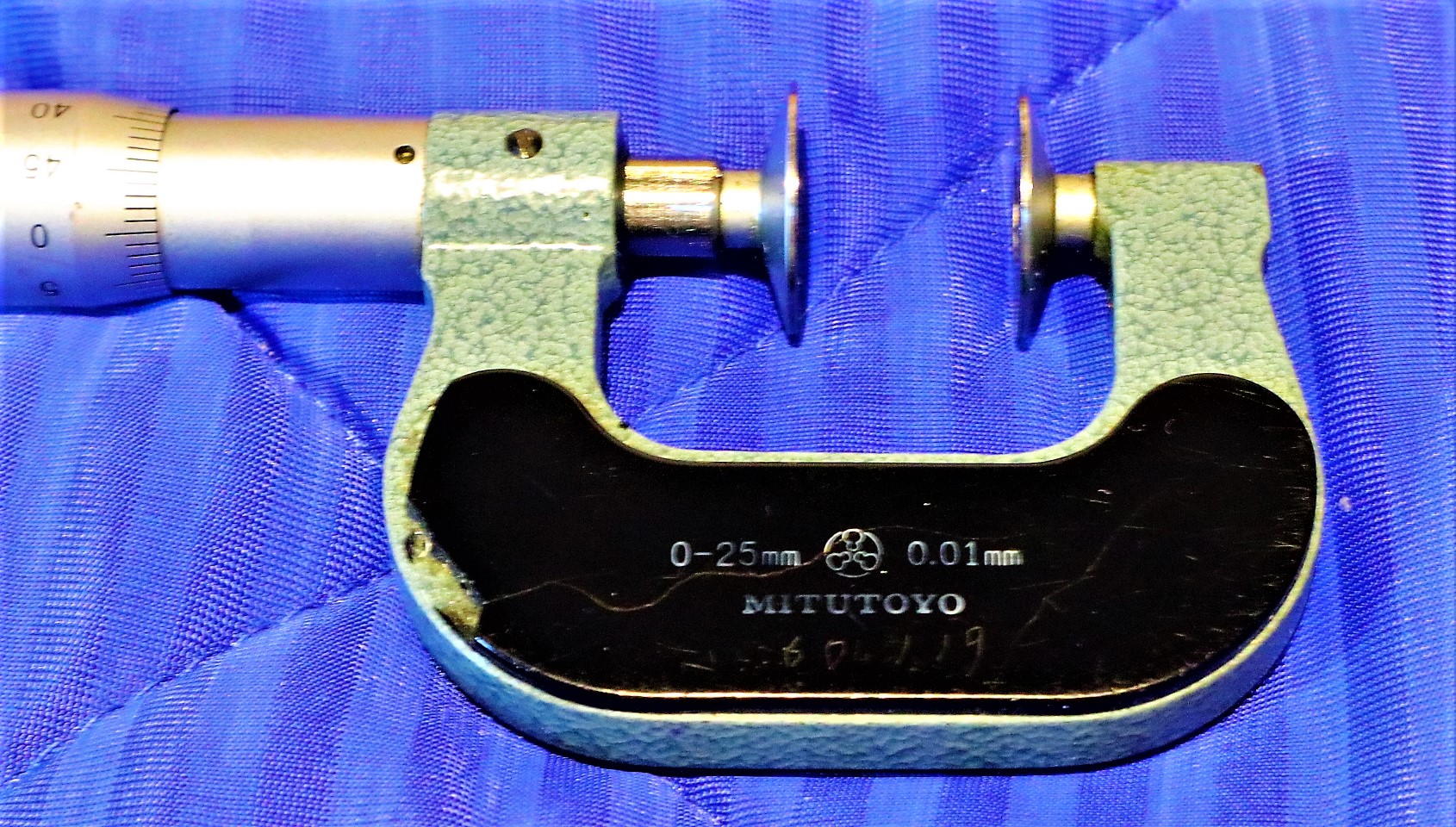 MITUTOYO｜ミツトヨ 歯厚マイクロメーター 0-25mm　0.01mm