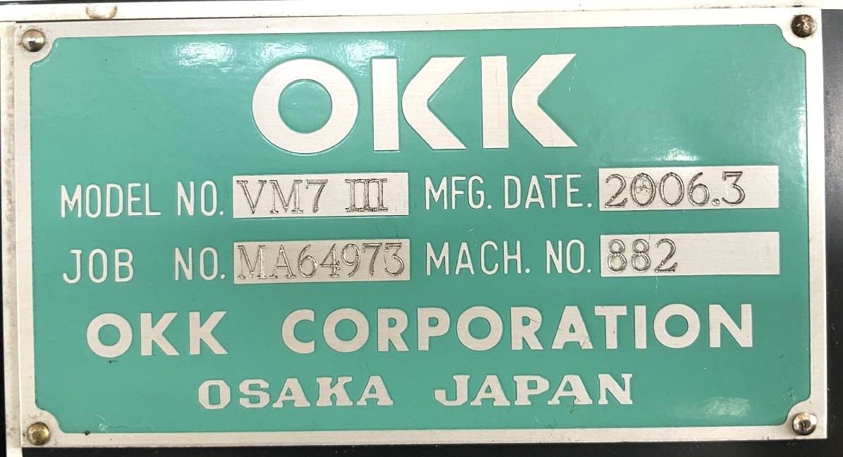 OKK 立マシニング VM7III