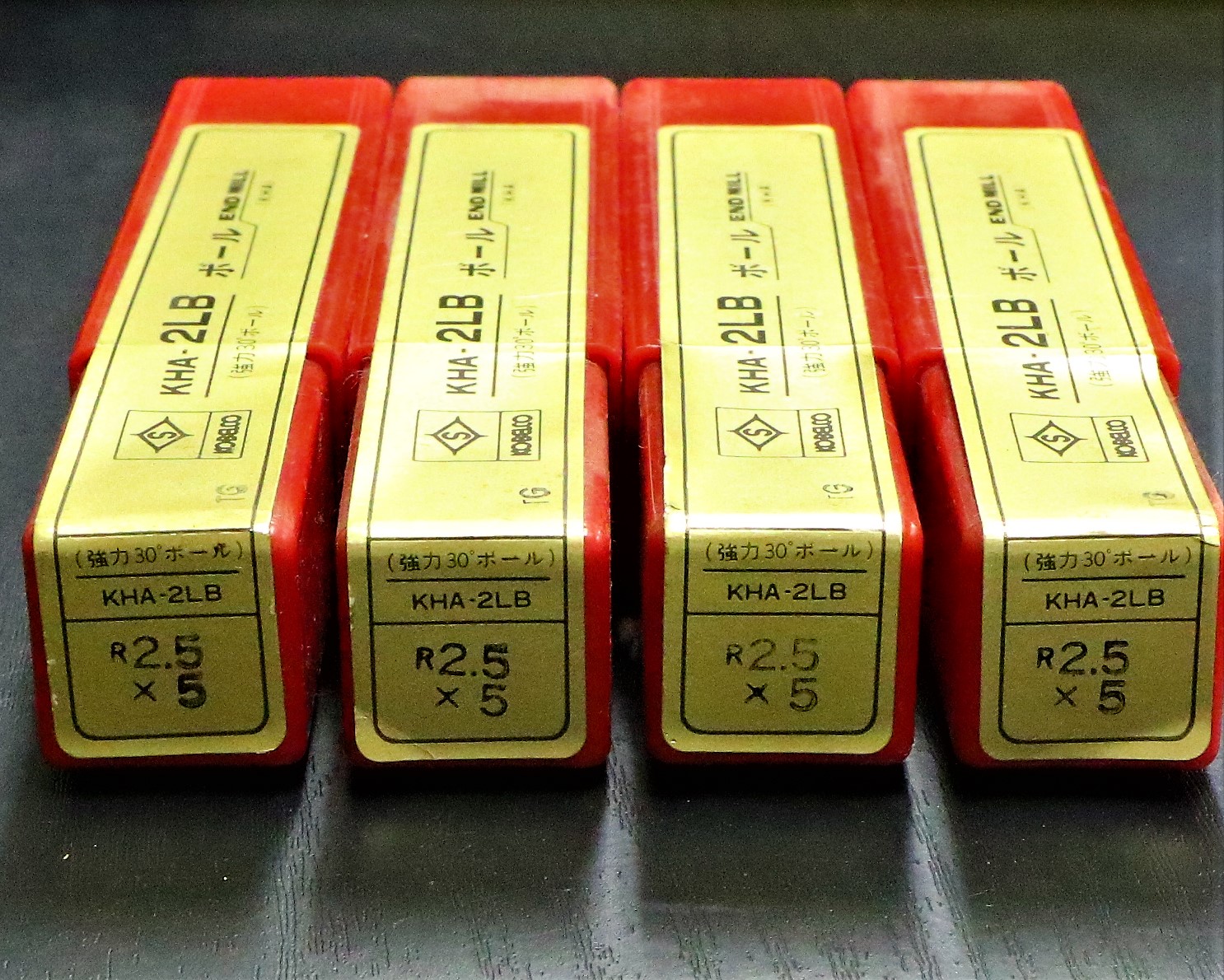 KOBELCO エンドミル KHA-2LB R2.5×5　4個　未使用