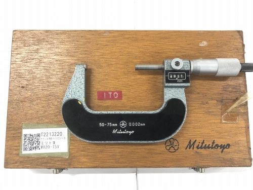 MITUTOYO｜ミツトヨ カウント外側マイクロメーター M820-75V