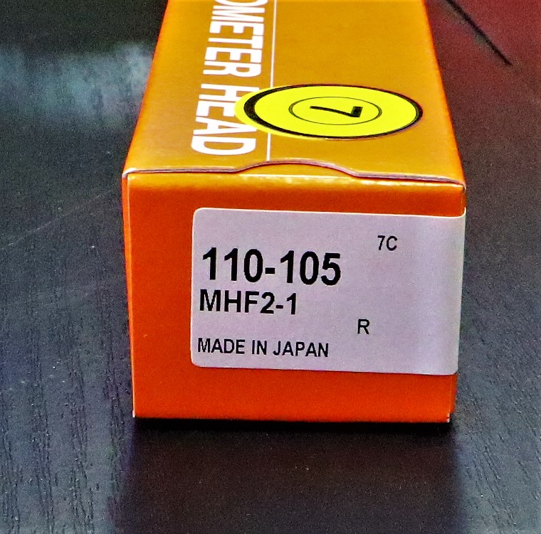 MITUTOYO｜ミツトヨ マイクロメーターヘッド MHF2-1 110-105　0-1mm　0.001mm　未使用