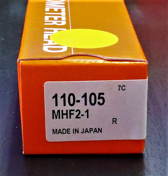 MITUTOYO｜ミツトヨ マイクロメーターヘッド MHF2-1 110-105　0-1mm　0.001mm　未使用