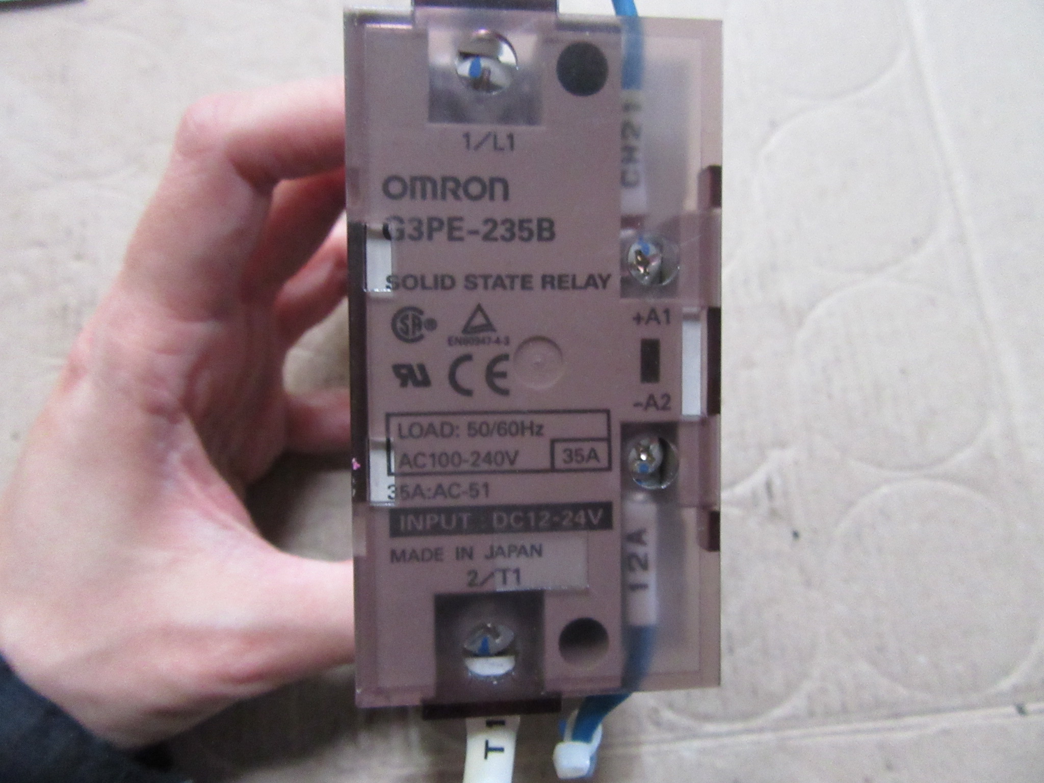 オムロン/OMRON ヒータ用ソリッドステート G3PE-235B 35A：AC-51