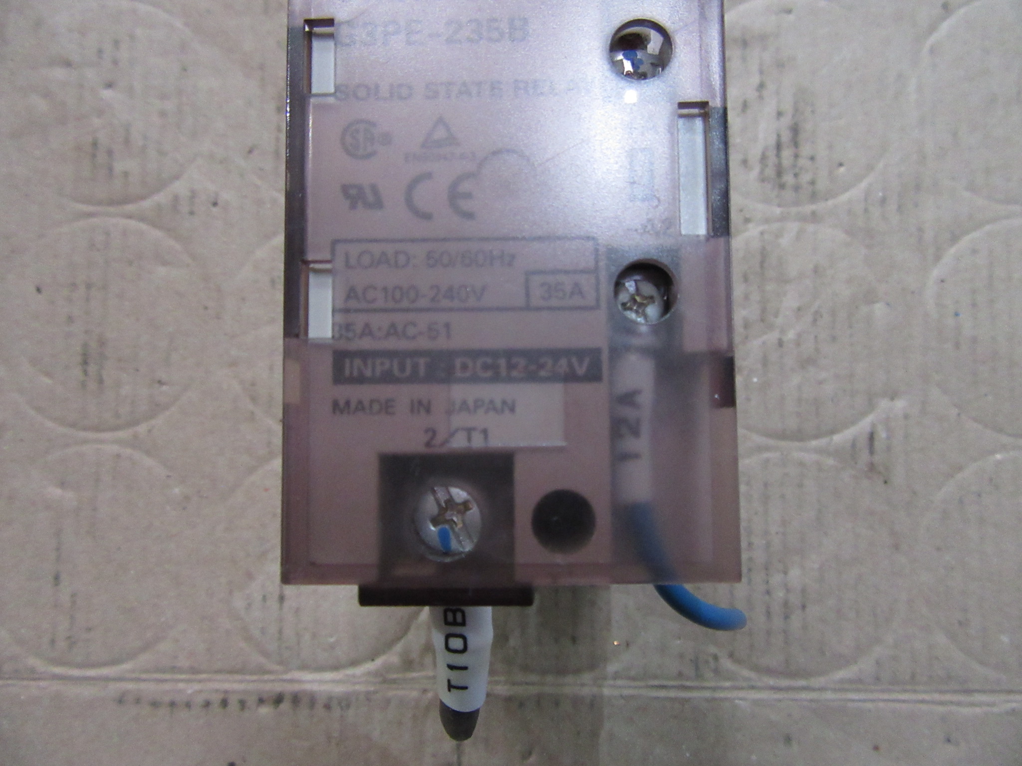 オムロン/OMRON ヒータ用ソリッドステート G3PE-235B  35A:AC-51