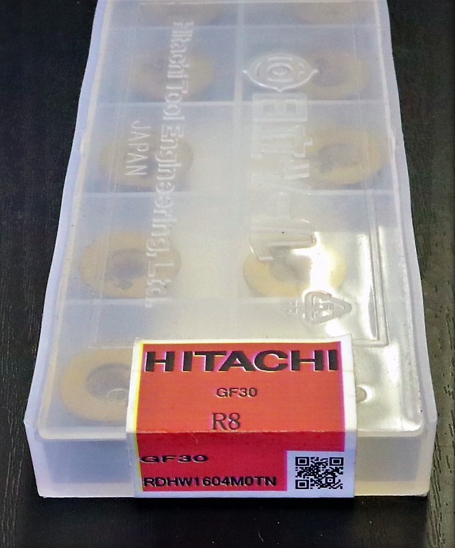 HITACHI フライス切削用インサート R8 RDHW1604MOTN 未使用