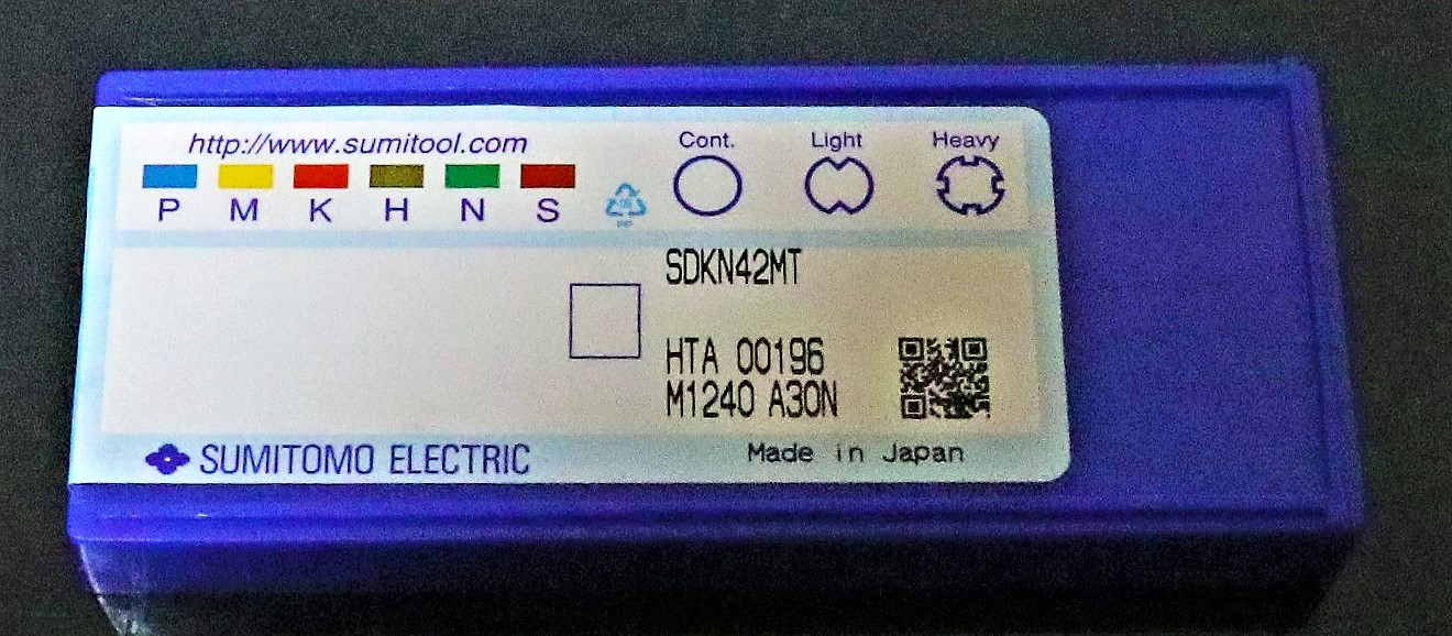 住友電工 フライス切削用インサート SDKN42MT A30N　未使用
