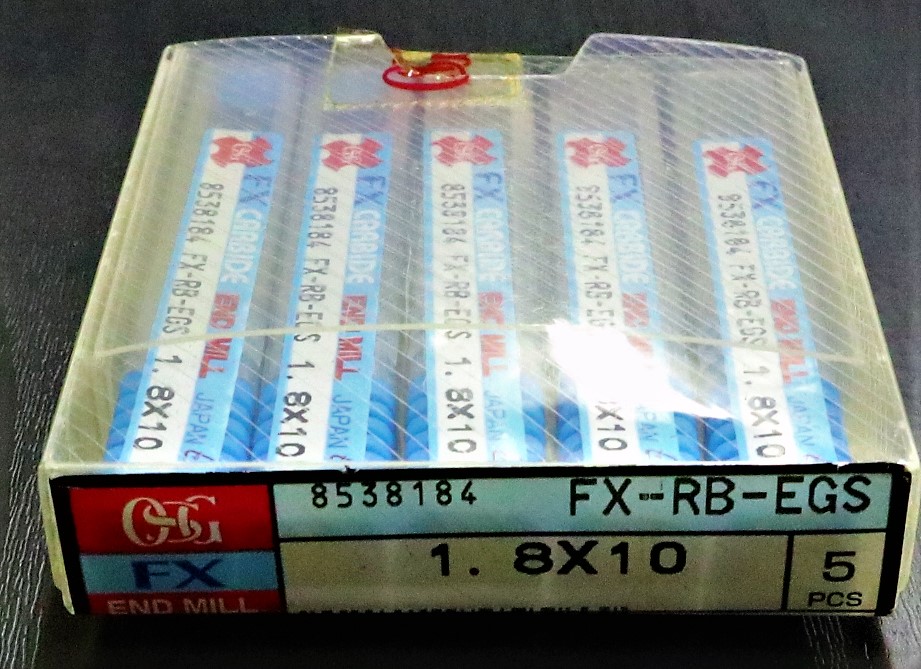 OSG エンドミル 1.8×10　5個　未使用