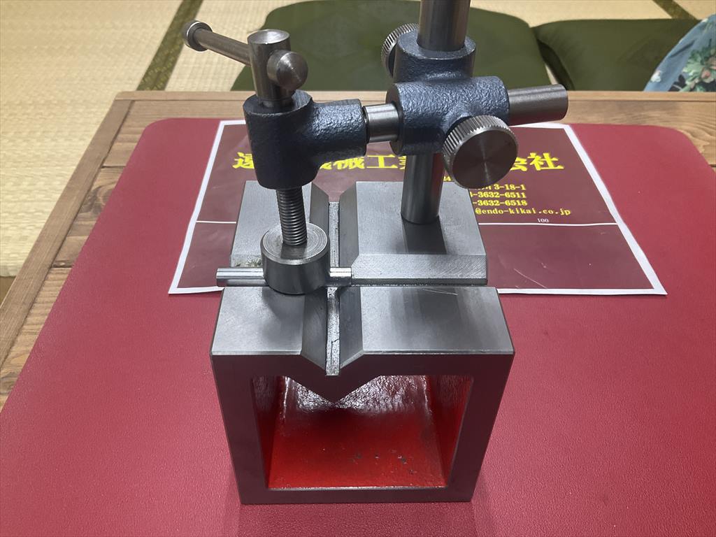  V溝付桝型ブロック 100×100×100mm