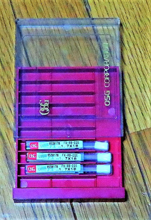 OSG エンドミル 1.7×18　3個　未使用