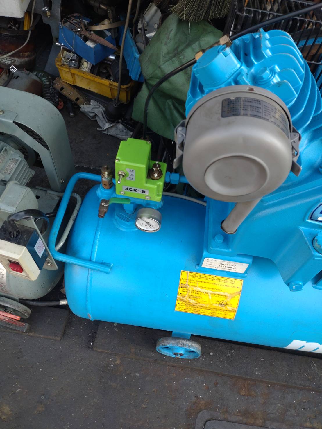 明治 3.7kwコンプレッサー GK-37