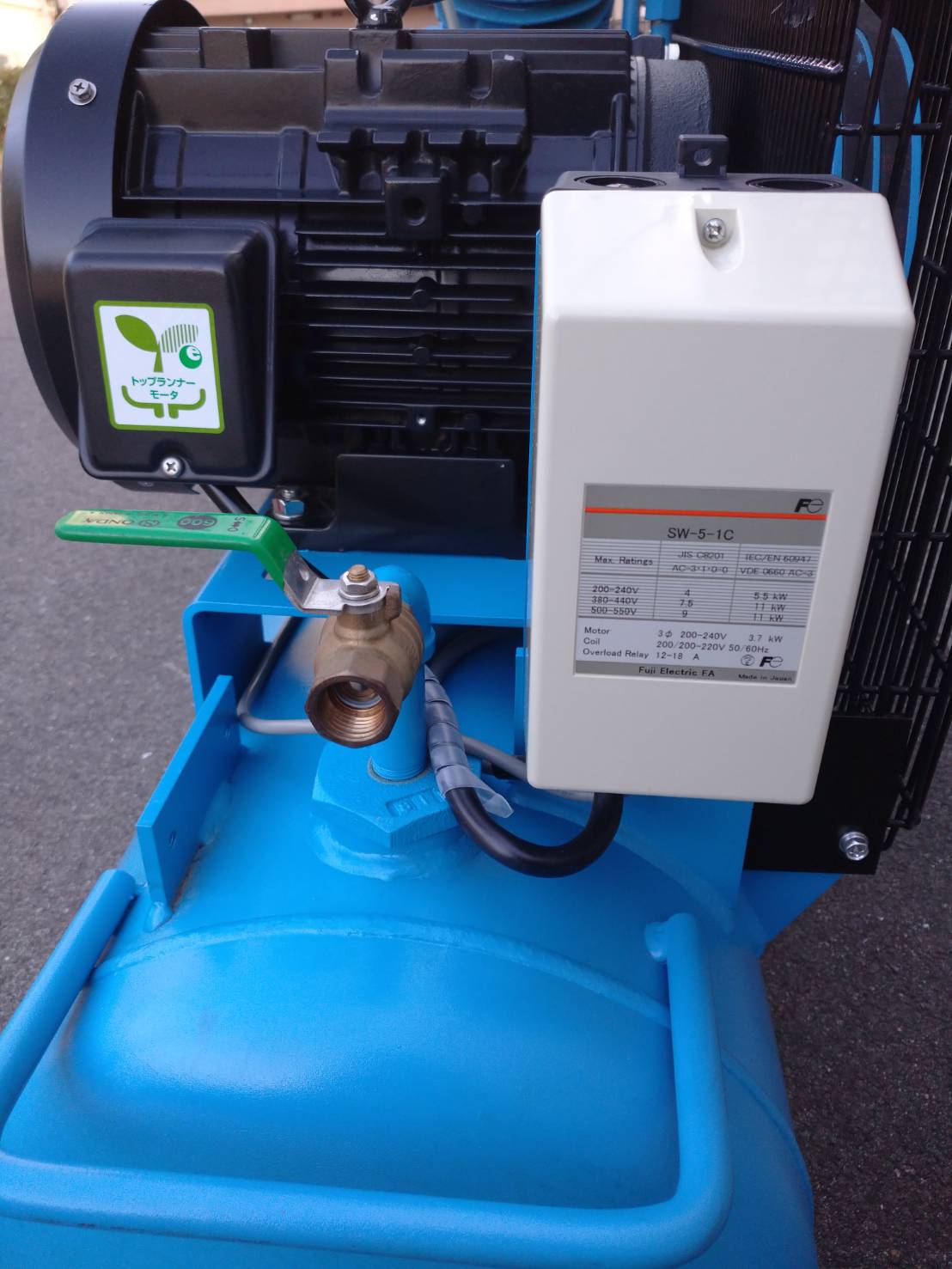 明治機械製作所 3.7kwエアーコンプレッサー GK-37A6P