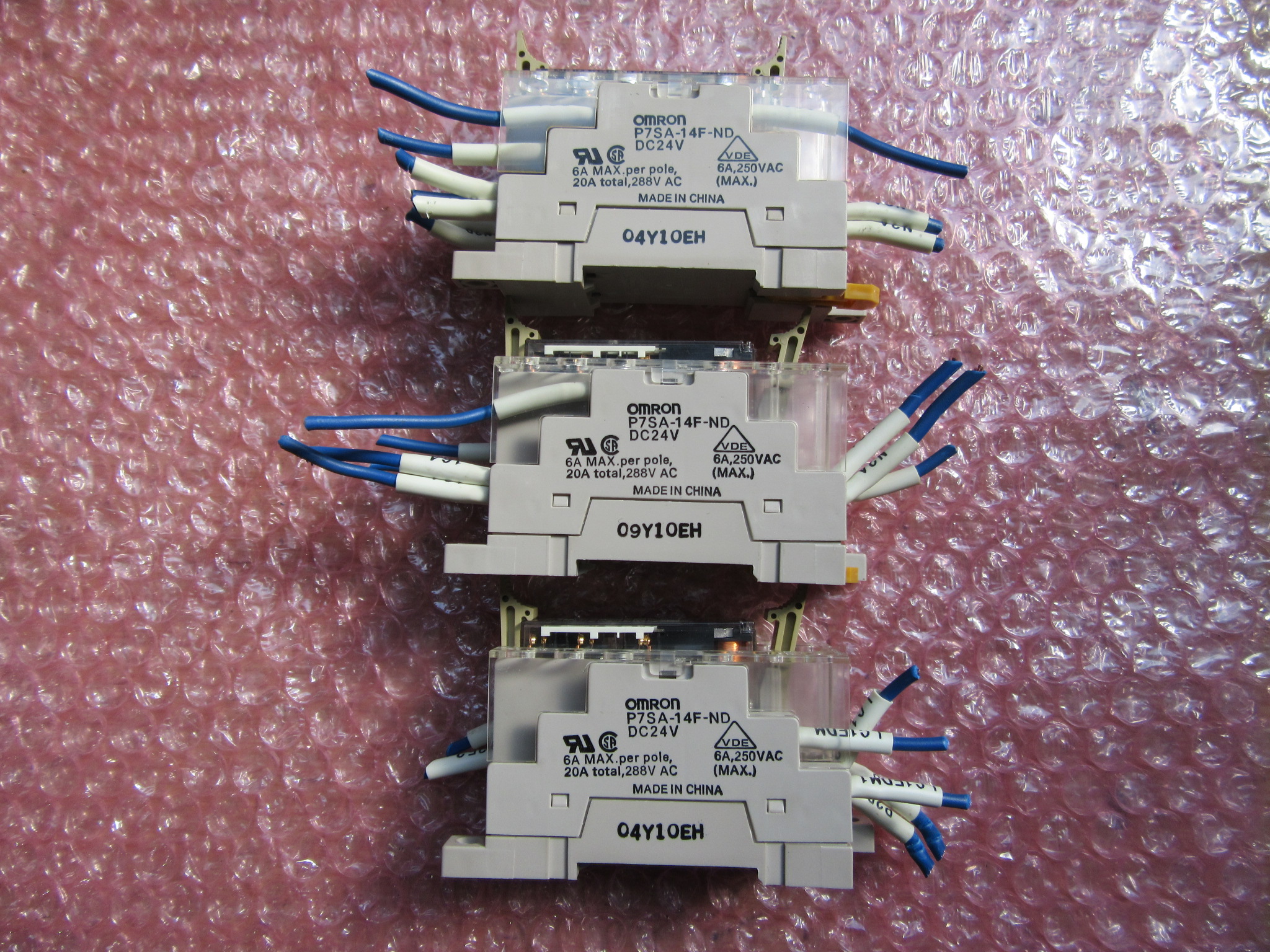 オムロン/OMRON セーフティリレーソケット　3セット P7SA-14F-NDリレーシリース：G7SA-4A2B(2