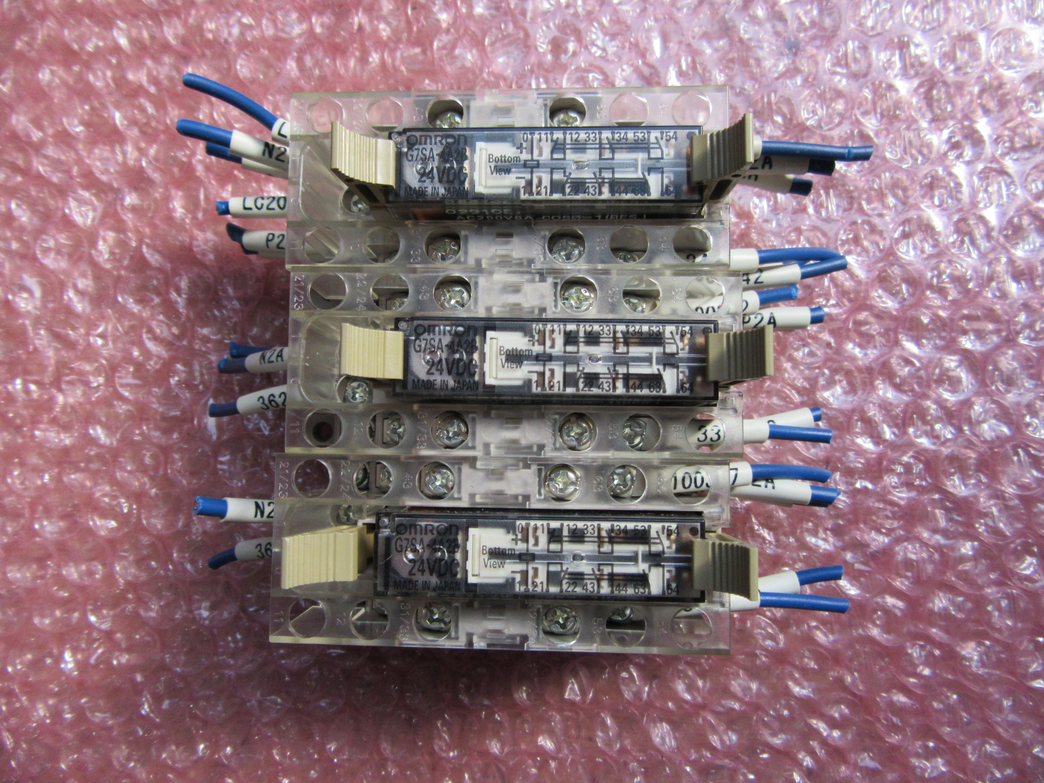 オムロン/OMRON セーフティリレーソケット　3セット P7SA-14F-NDリレーシリース：G7SA-4A2B