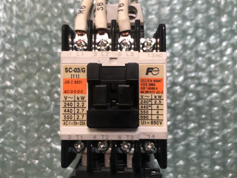 富士電機/FUJI ELECTRIC 標準形電磁接触器 SC-03/G