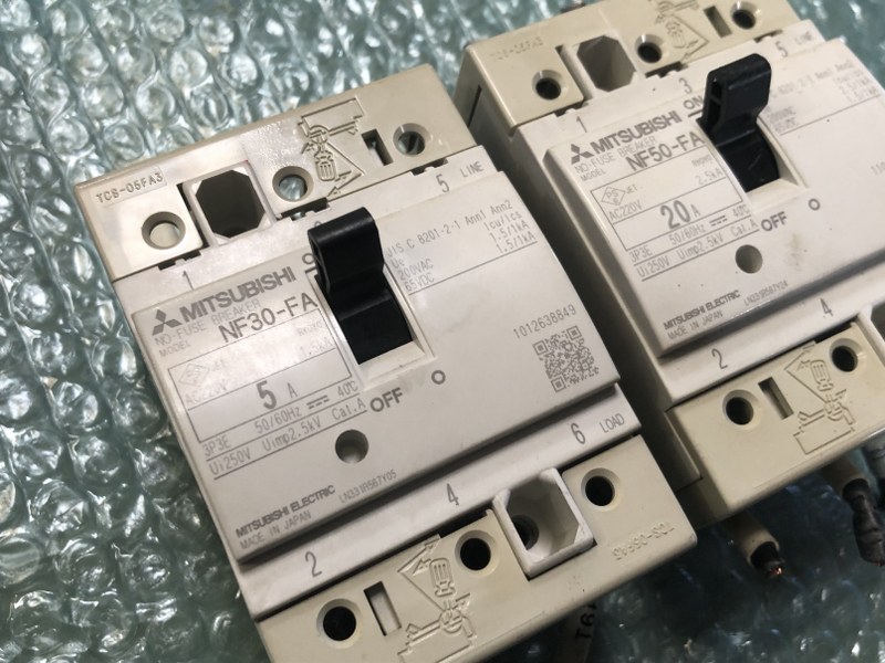 三菱/MITSUBISHI 制御盤用ノーヒューズ遮断器 NF30-FA、NF50-FA