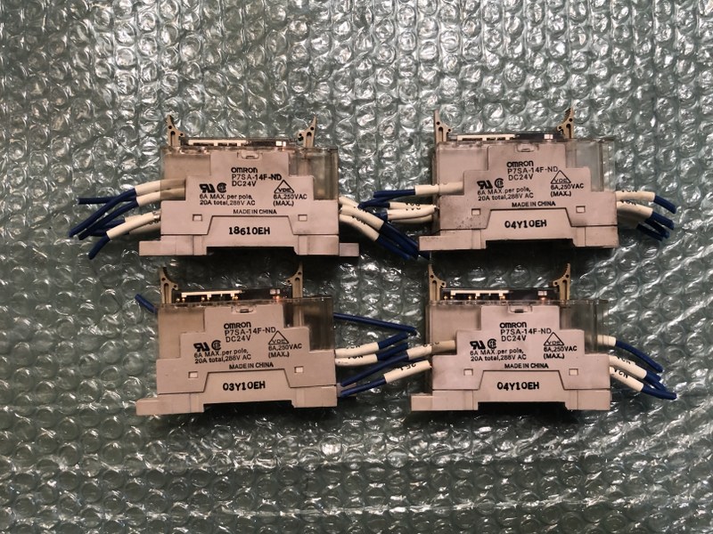 オムロン/OMRON セーフティリレーソケット P7SA-14F-ND　DC24V（4個）