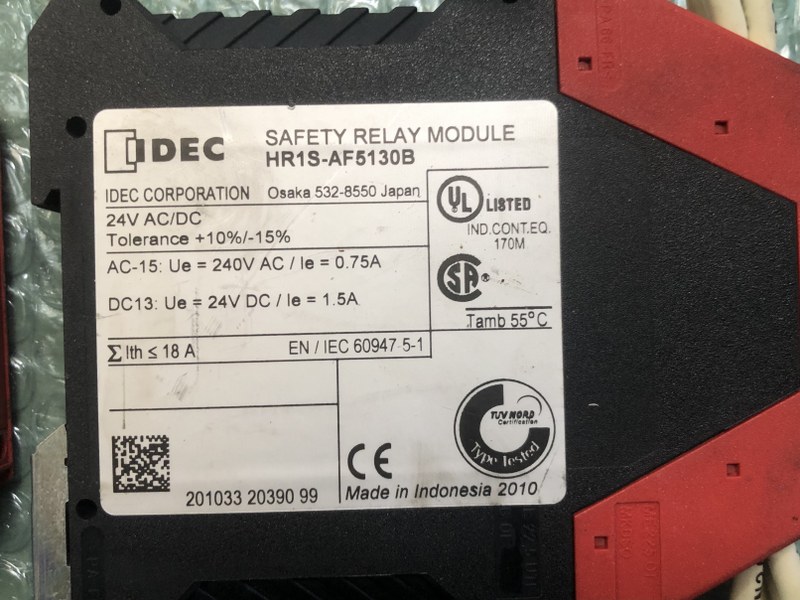 和泉電気/IDEC 安全リレーモジュール HR1S-AF5130B（2個）