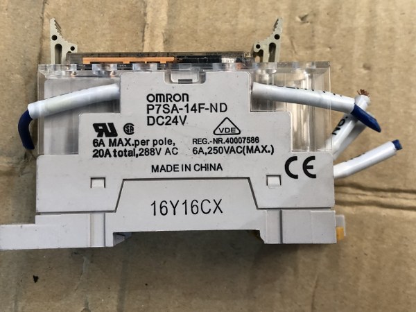 オムロン/OMRON セーフティリレーソケット P7SA-14F-ND（DC24V）1セット5個