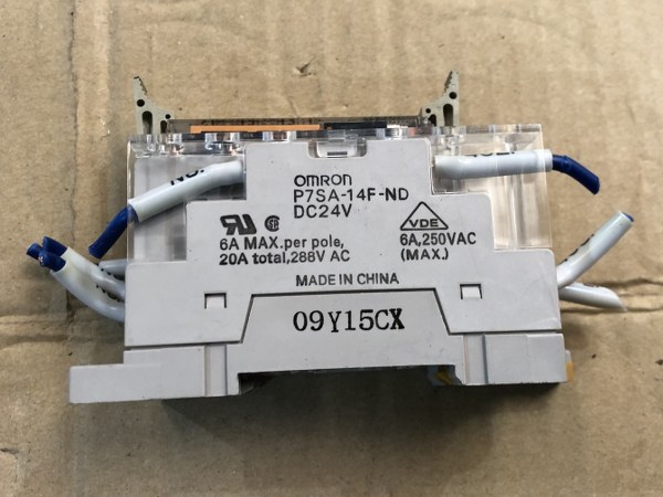 オムロン/OMRON セーフティリレーソケット 1セット5個　P7SA-14F-ND（DC24V）