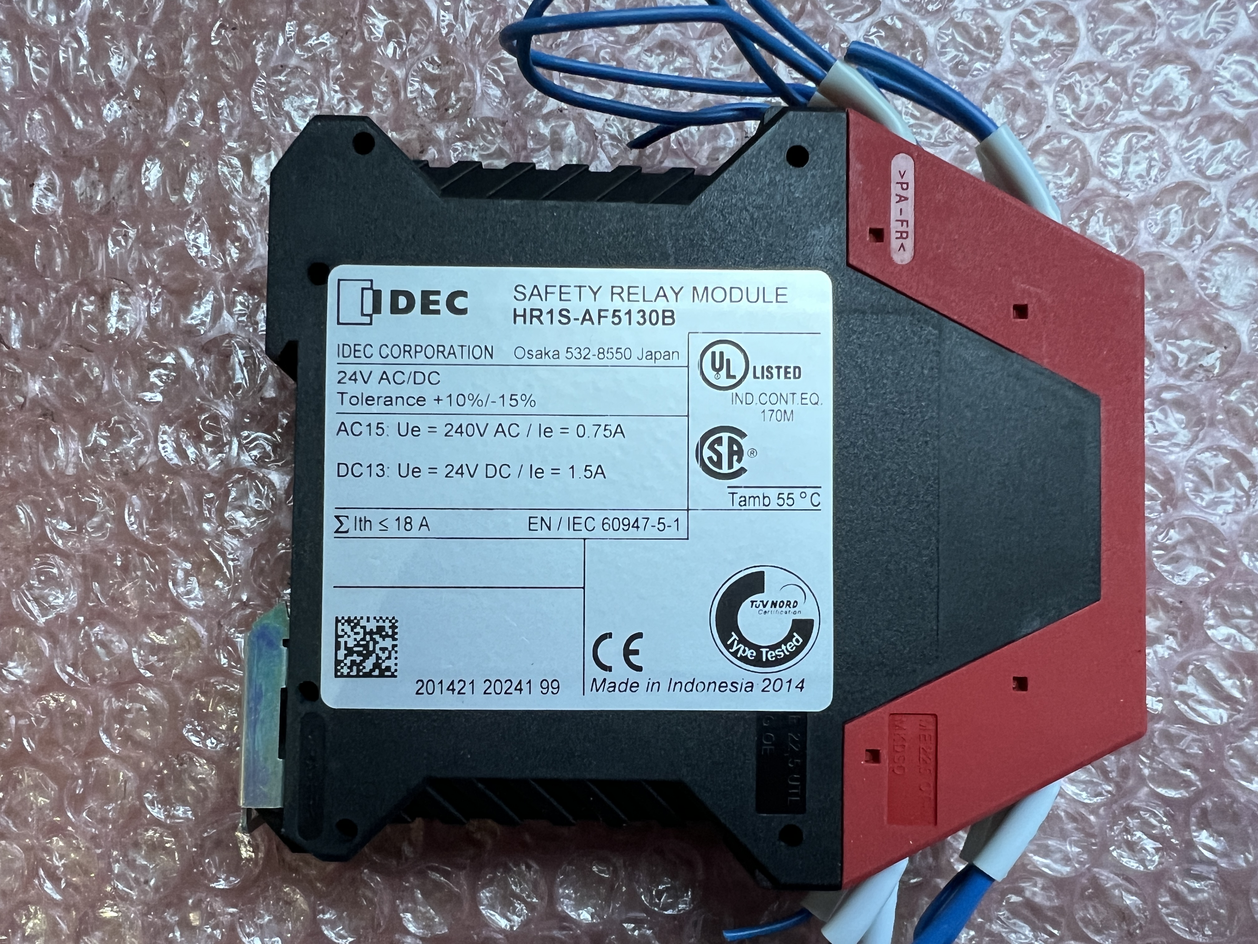 IDEC 安全リレーモジュール 【安全リレーモジュール】HR1S-AF5 130B