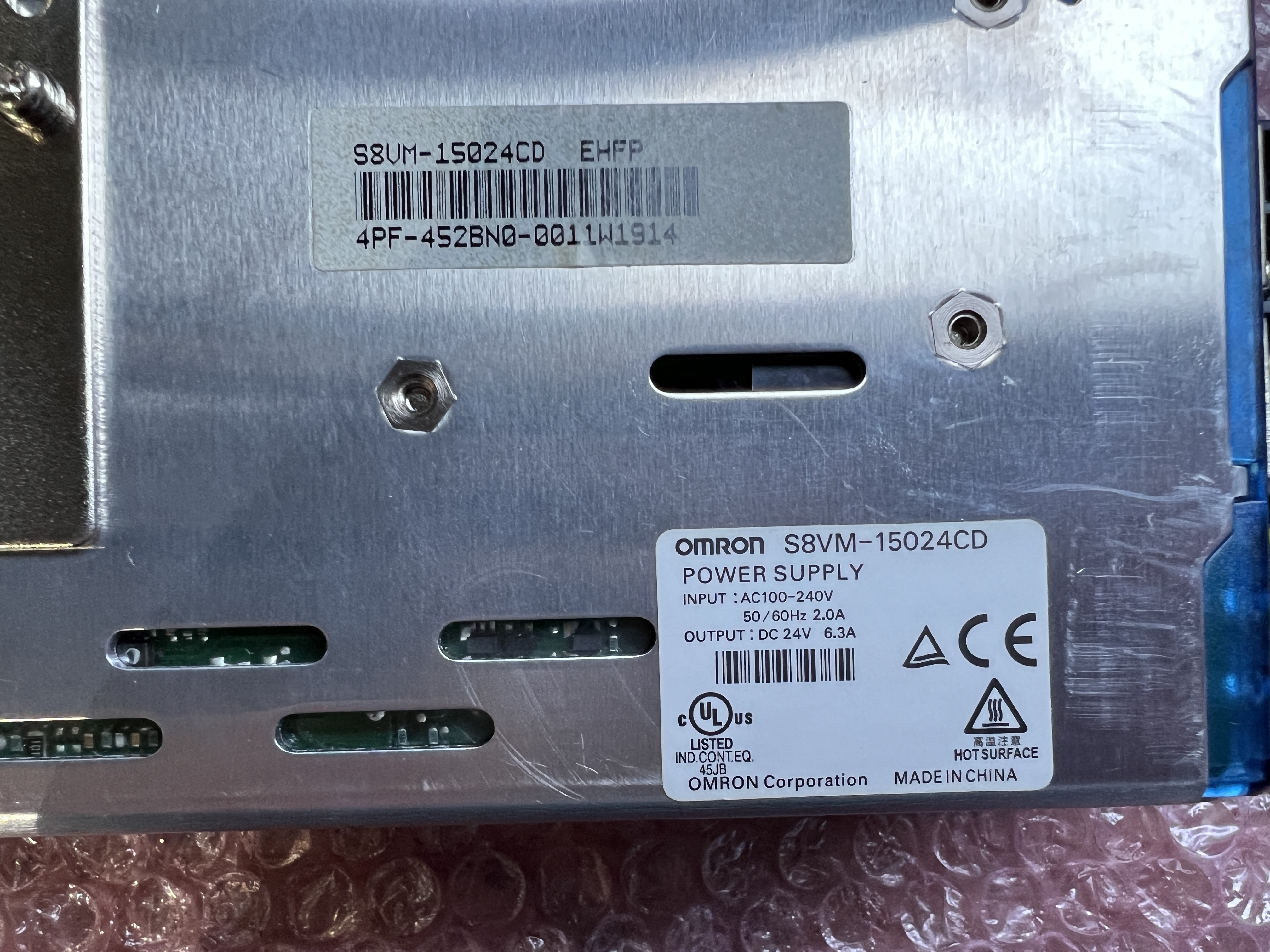 オムロン/OMRON スイッチングパワーサプライ 【スイッチングパワーサプライ】S8VM-15024CD