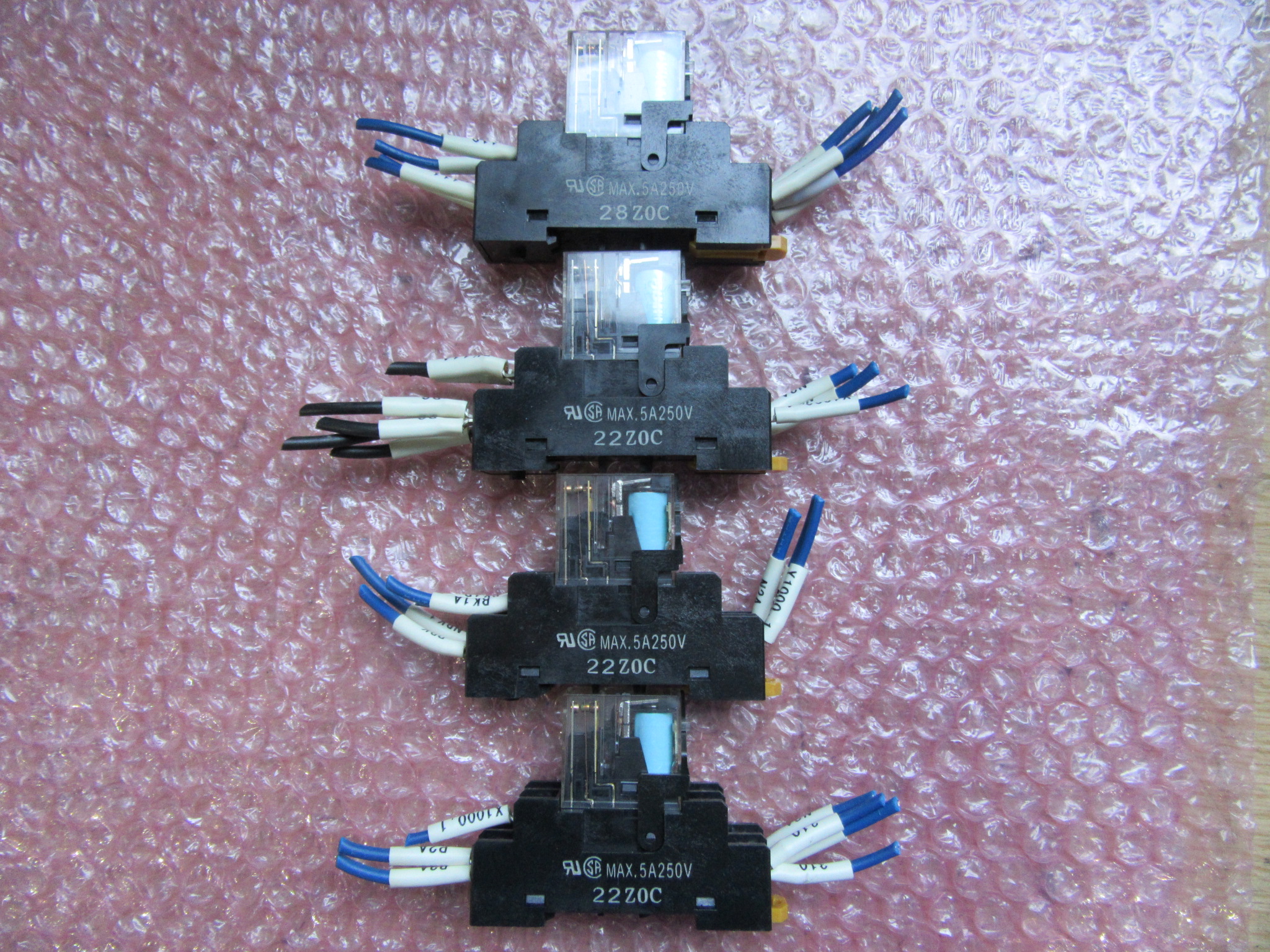 オムロン/OMRON ミニパワーリレー4個 G2R-2-SND(24V DC)