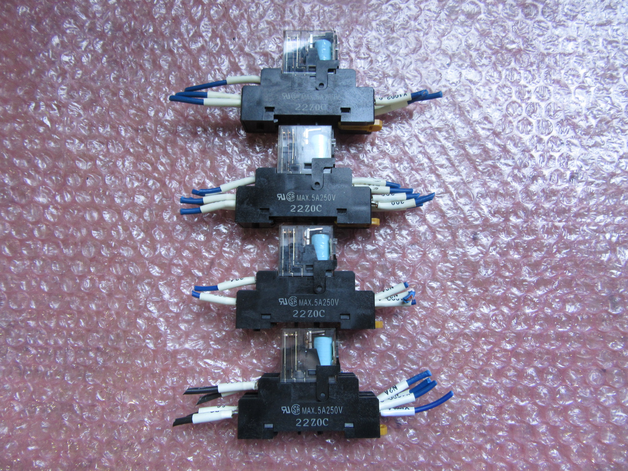 オムロン/OMRON ミニパワーリレー4個 G2R-2-SND(24V DC)