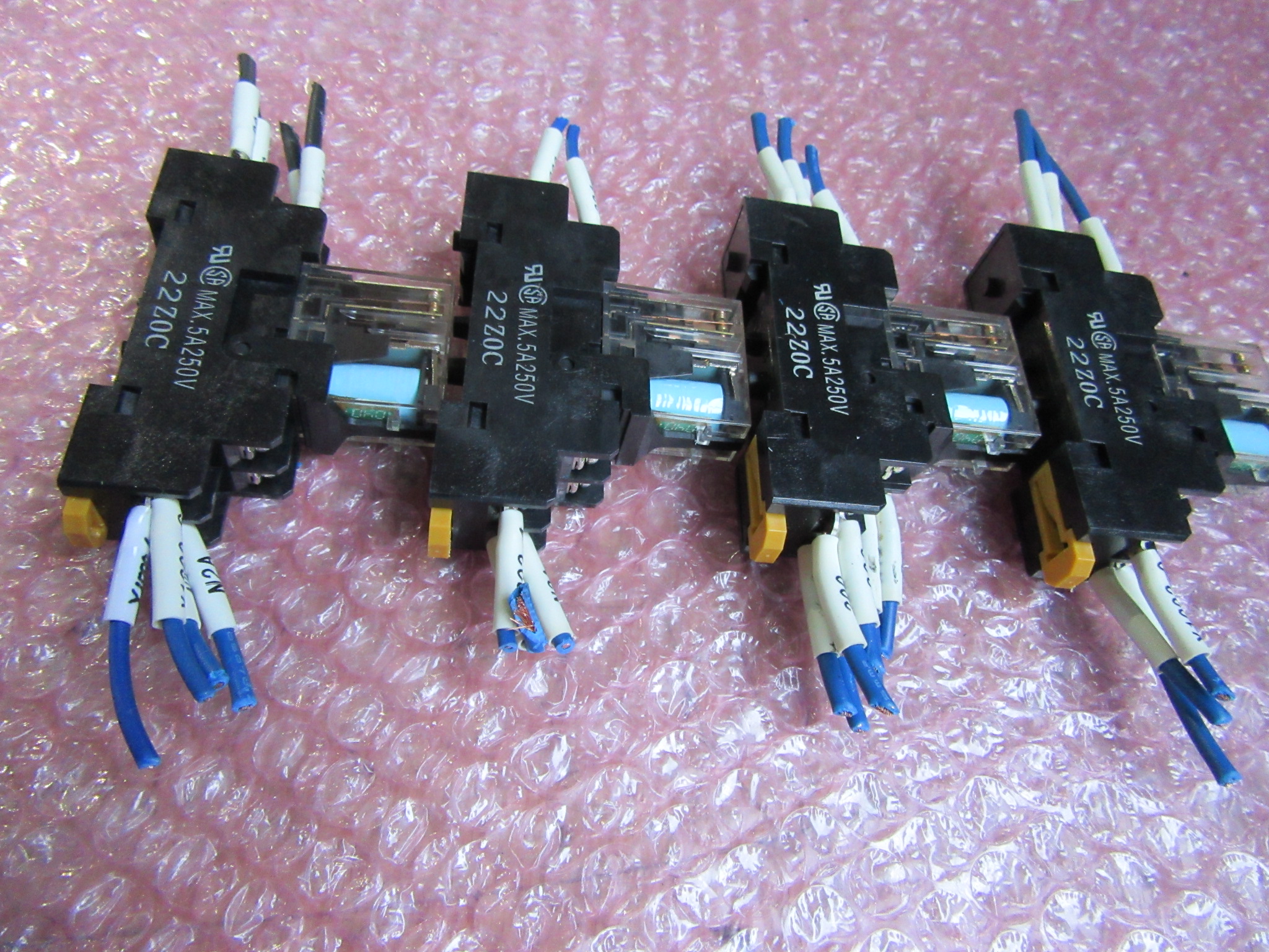 オムロン/OMRON ミニパワーリレー4個 G2R-2-SND(24V DC)