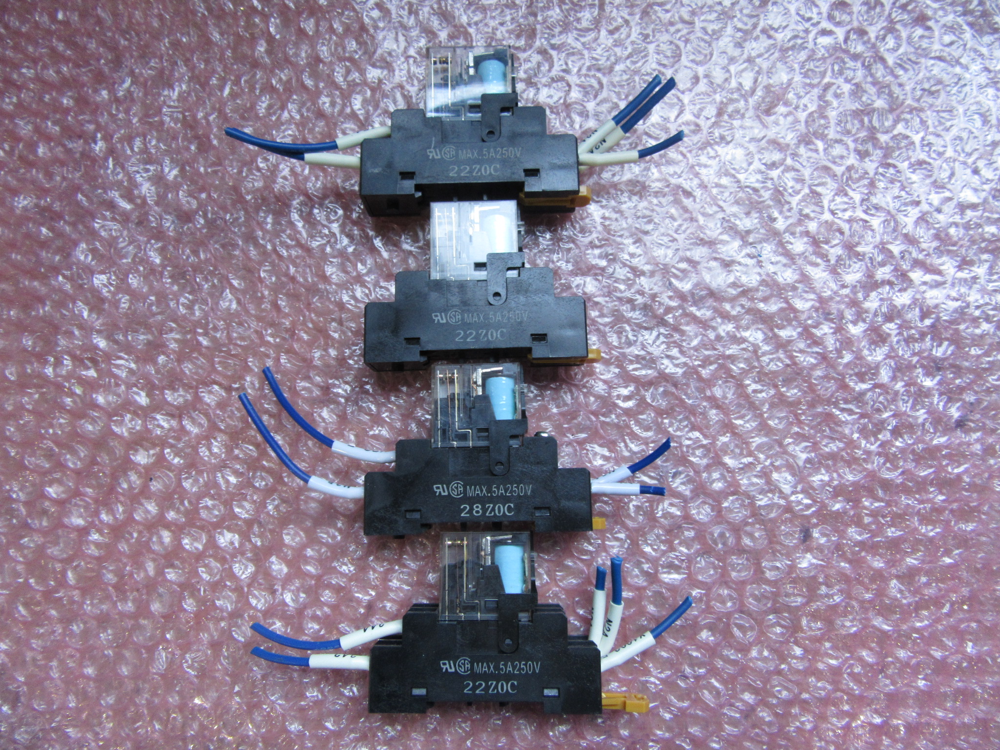 オムロン/OMRON ミニパワーリレー4個 G2R-2-SND(24V DC)