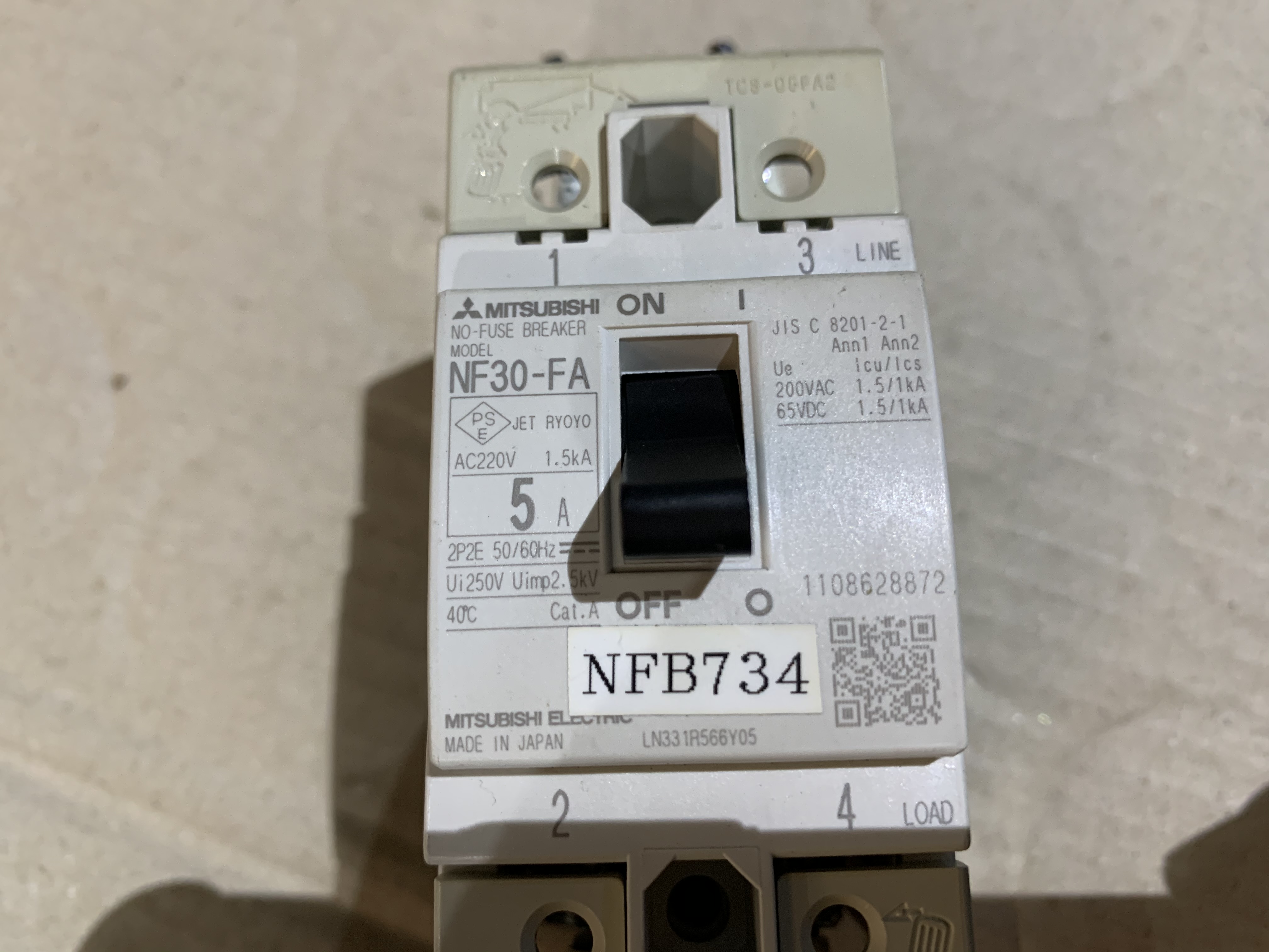 三菱/MITSUBISHI 遮断器 NF30-FA (5A)