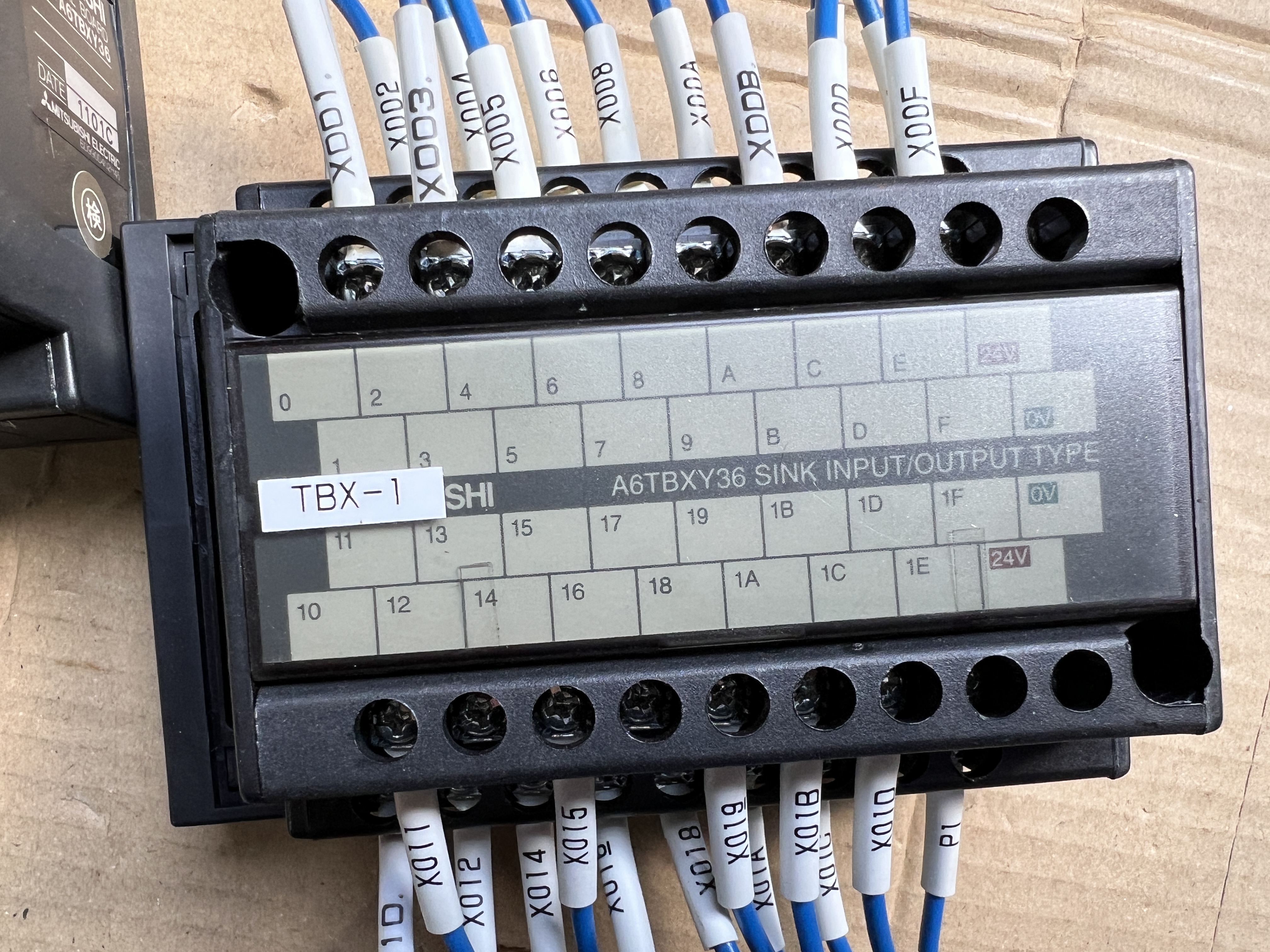 三菱/MITSUBISHI コネクタ端子台変換ユニット 【コネクタ端子台変換ユニット】A6TBXY36