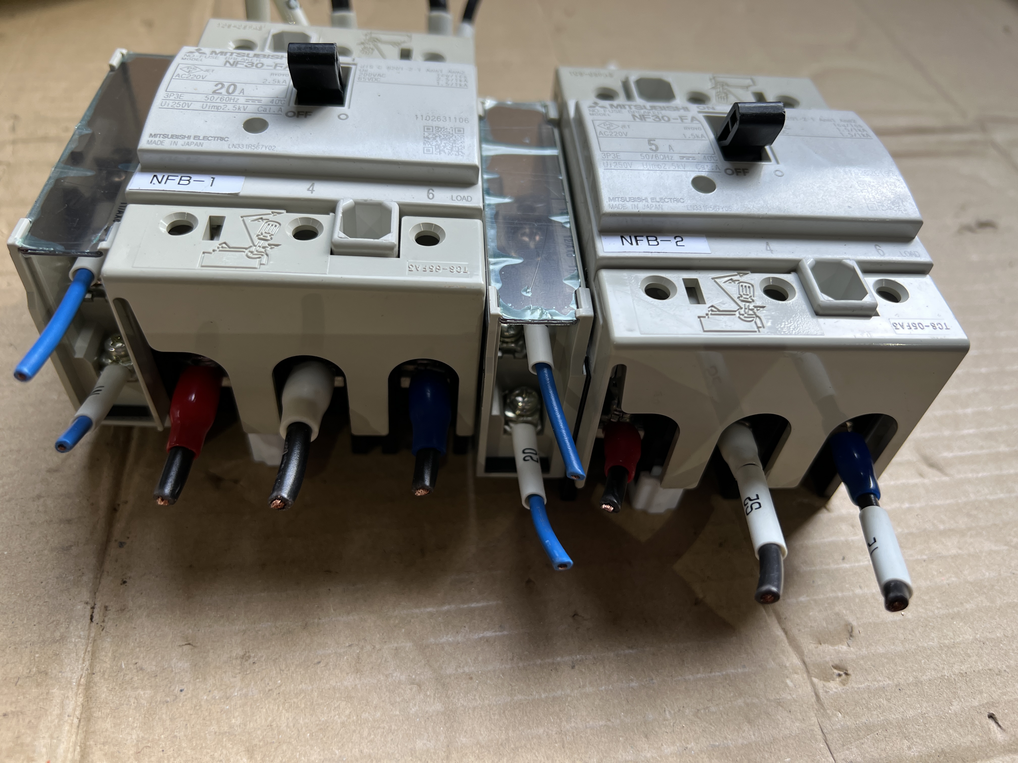 三菱/MITSUBISHI 遮断器 NF-FAシリーズ2個 【遮断器 NF-FAシリーズ2個】NF30-FA(20A)