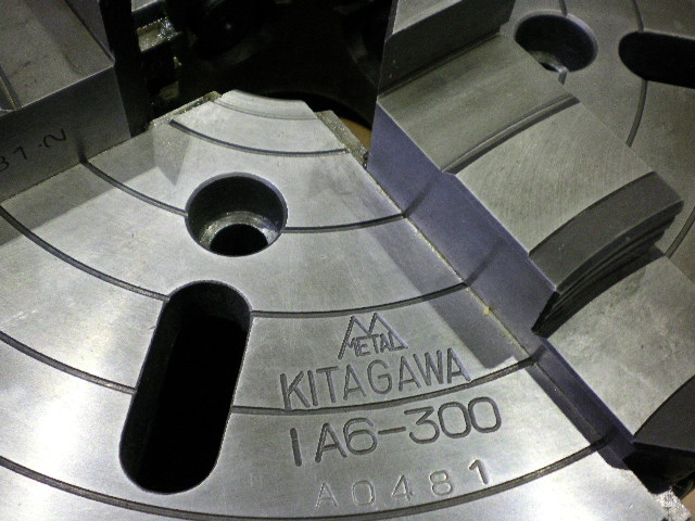 北川 4つ爪　インディペンデントチャック φ300　A2　6ノーズ