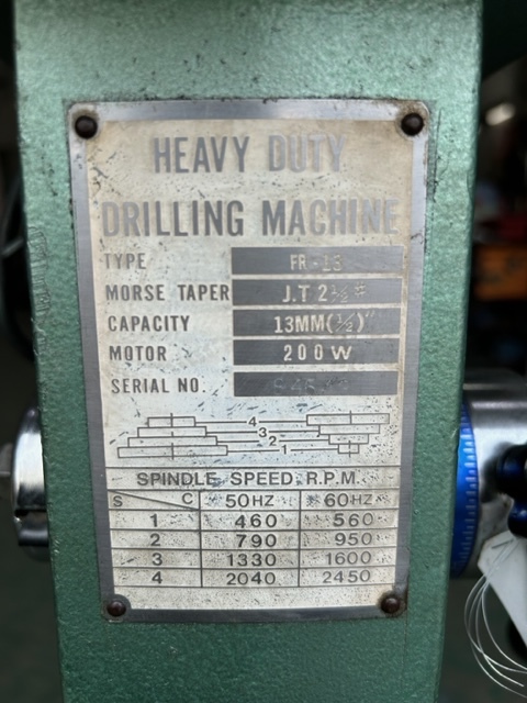 HEAVY.DUTY 13mm卓上ボール盤 ER-13