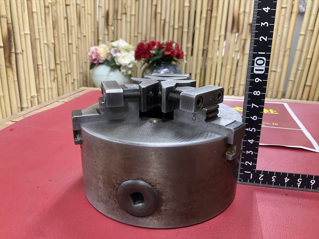 SOUL/帝国チャック 三つ爪スクロールチャック MX　#5　外径Φ131mm内径Φ32mm　ハンドル無し