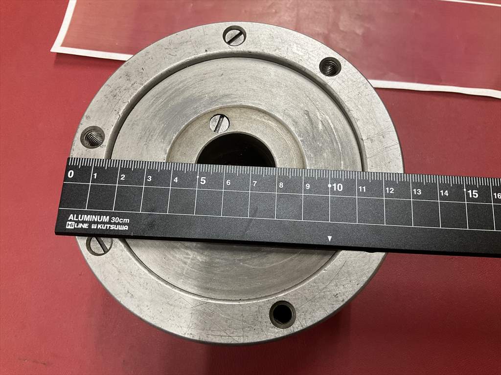 SOUL/帝国チャック 三つ爪スクロールチャック MX　#5　外径Φ131mm内径Φ32mm　ハンドル無し