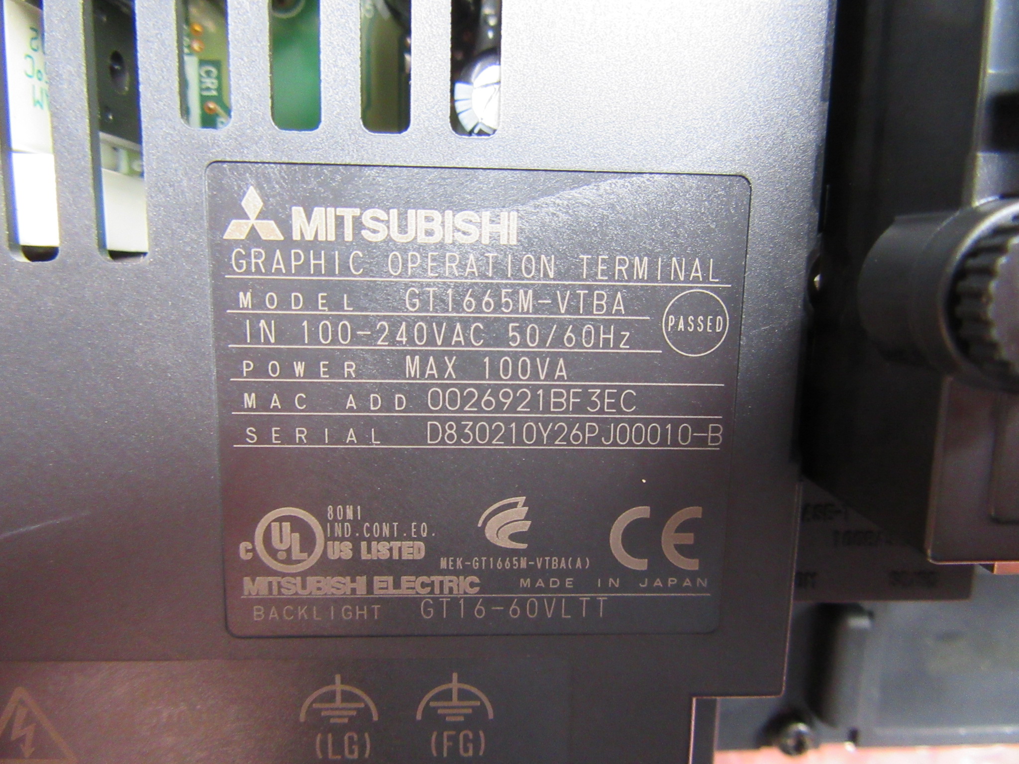 三菱/MITSUBISHI タッチパネル GOT1000(GT1665M-VTBA)